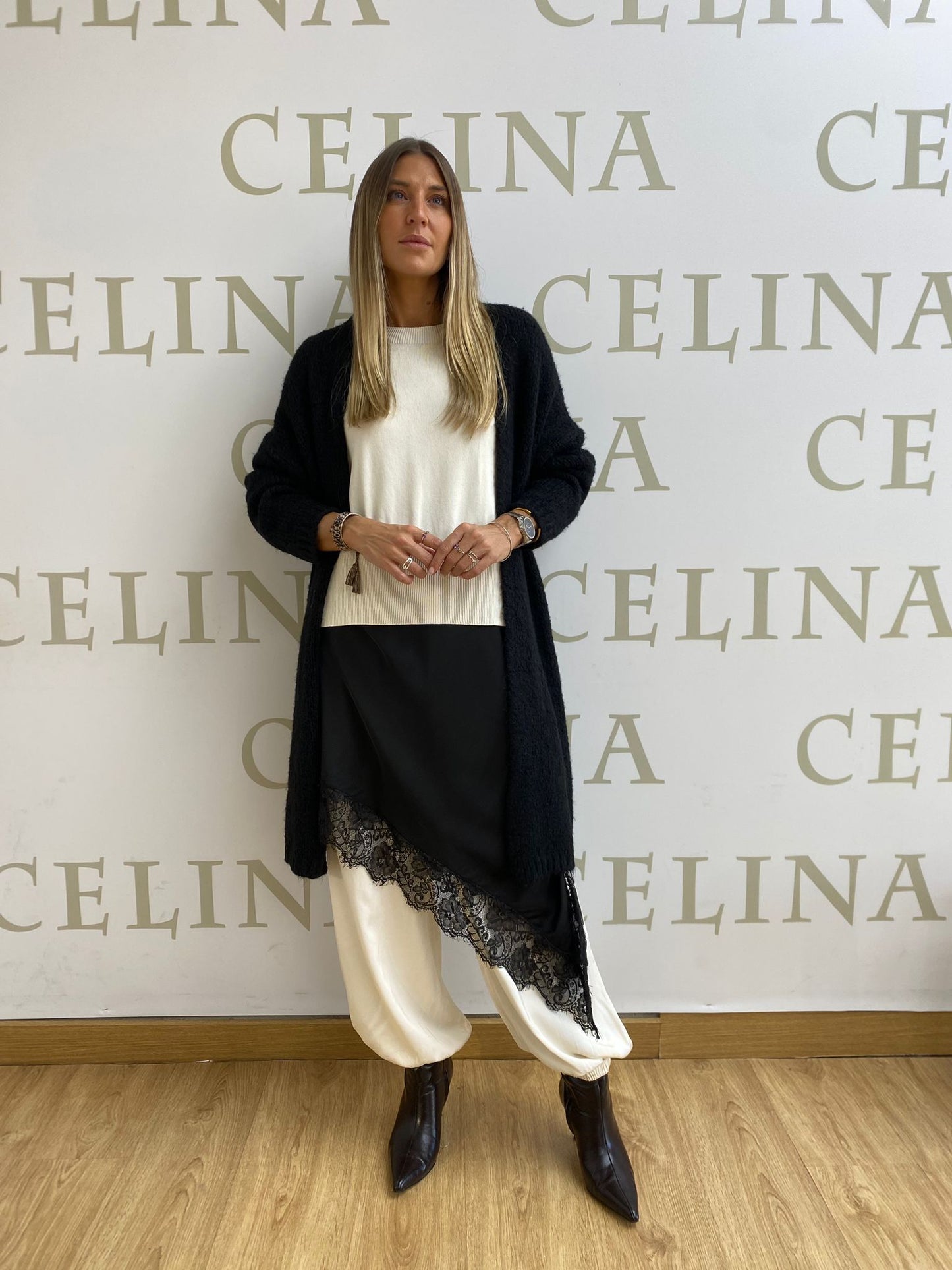 Cardigan punto básico