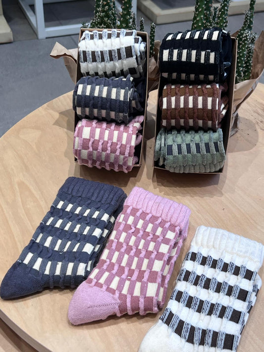 Calcetines largos pack de 3 - EST. GEOMETRICO