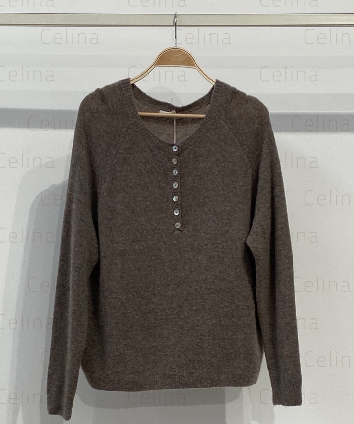 Jersey cuello caja botones