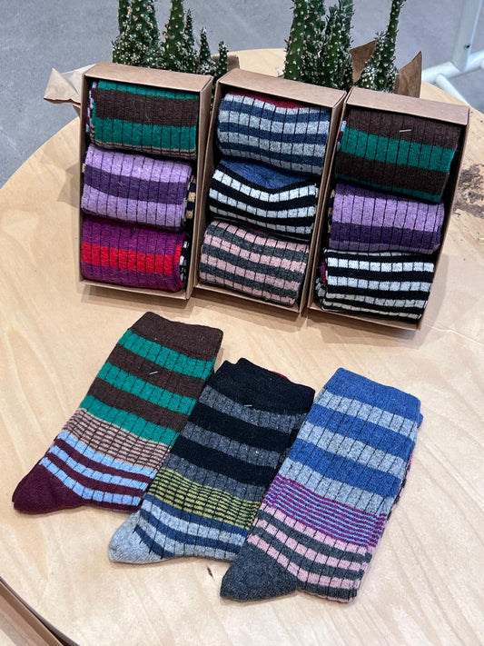 Calcetines largos pack de 3 - EST. GEOMETRICO