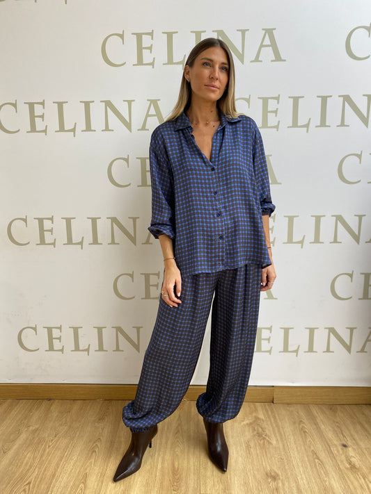 VICHY -  BOMBACHO ESTAMPADO SATINADO