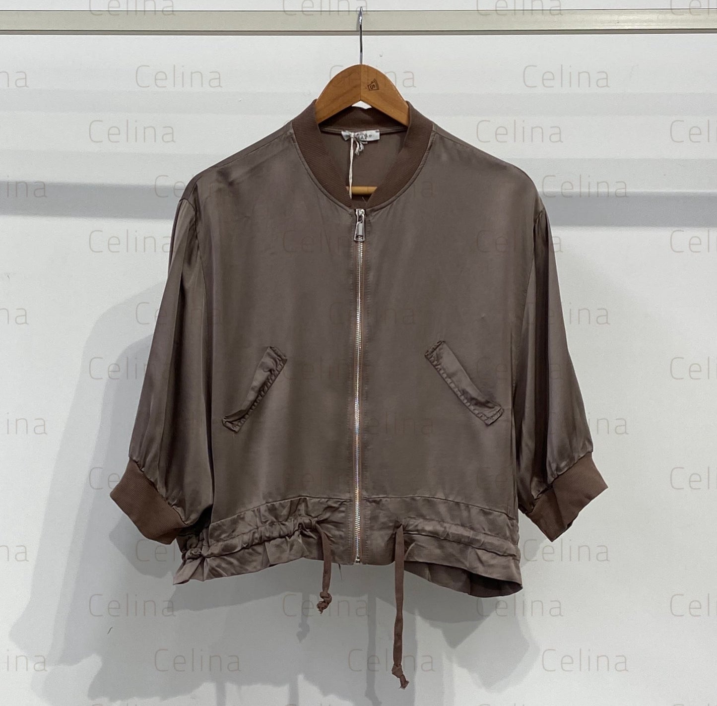 LYON - BOMBER LISO SATINADO