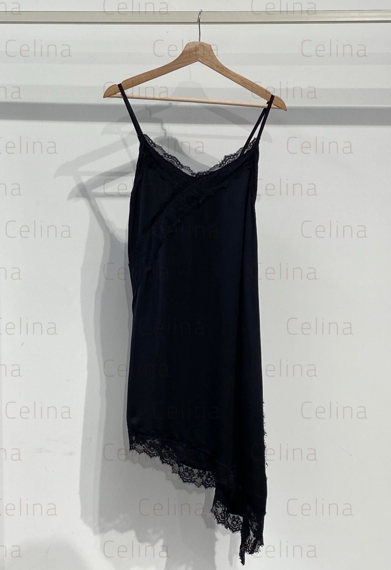 NANTES - VESTIDO ASIMÉTRICO SATINADO