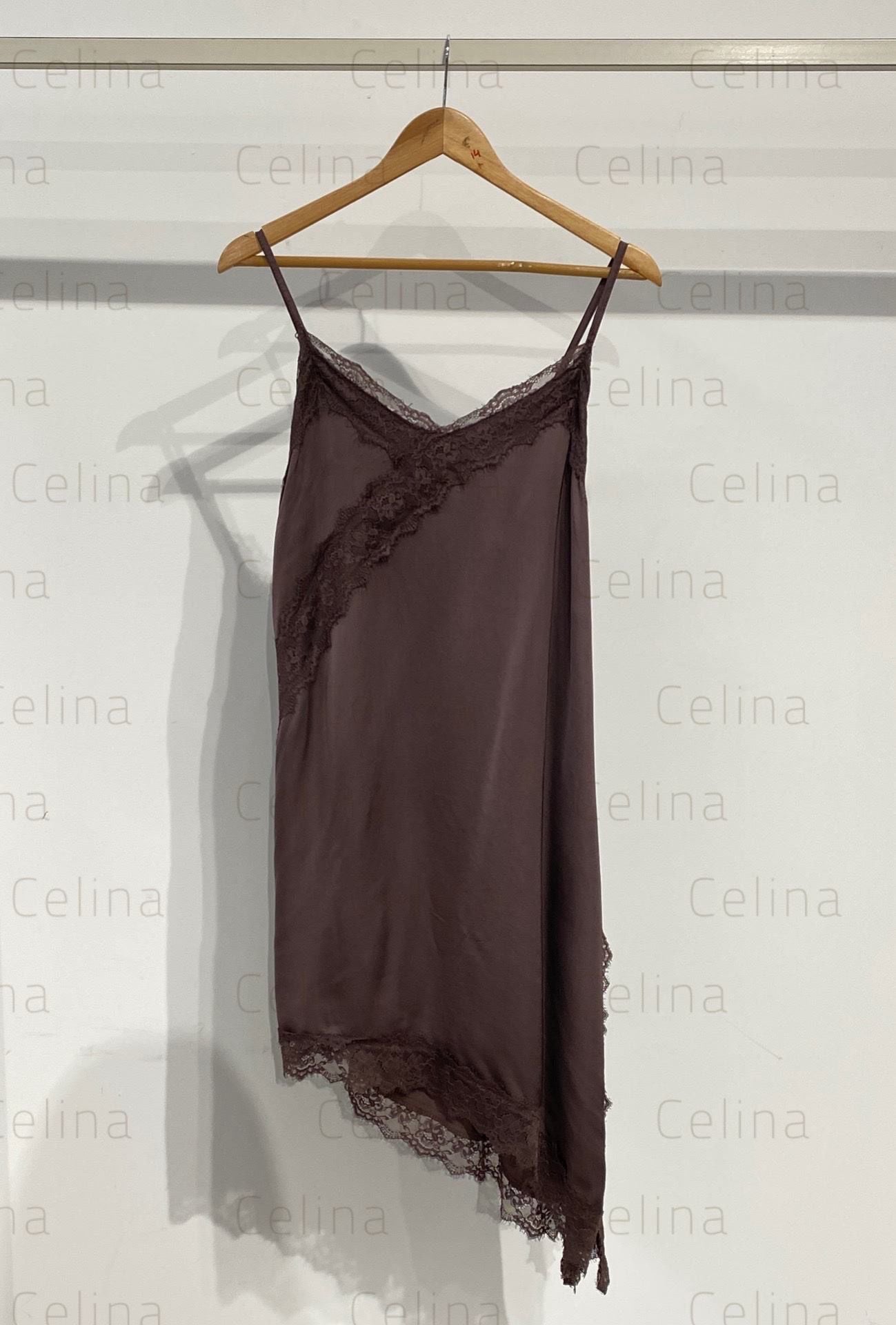 NANTES - VESTIDO ASIMÉTRICO SATINADO