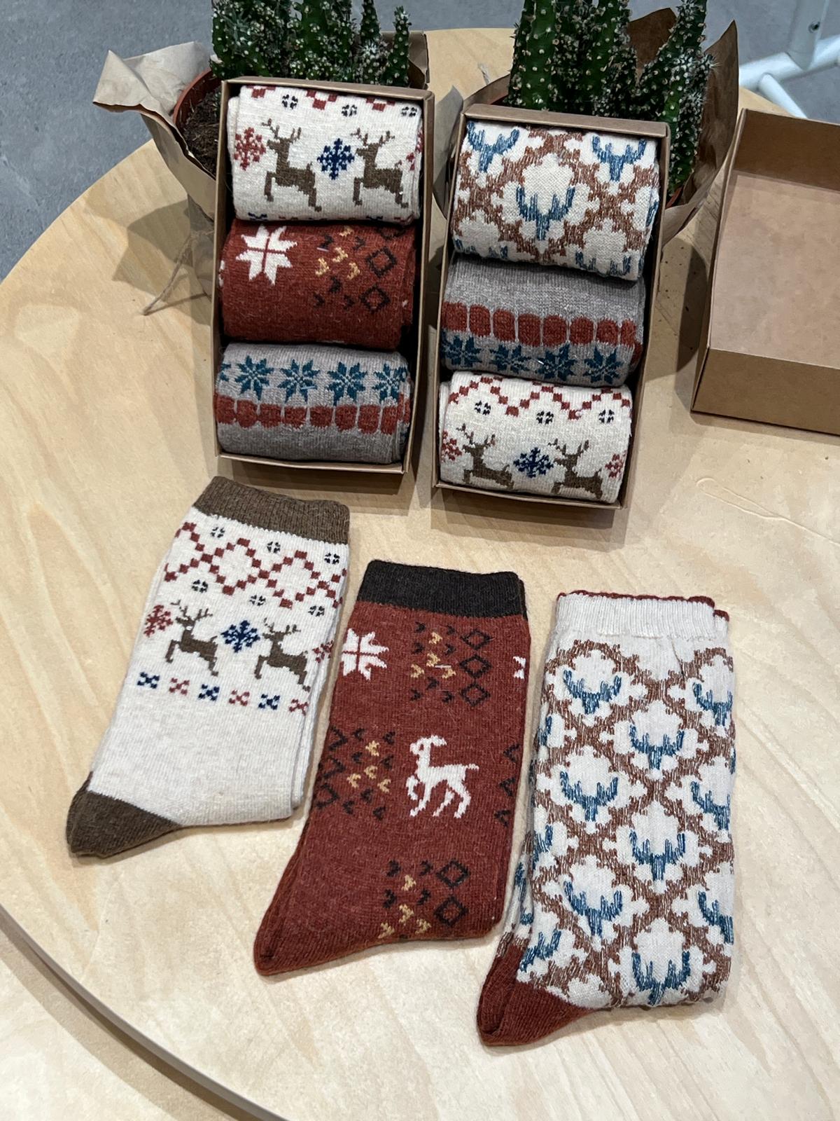 Calcetines largos pack de 3 - NAVIDEÑO