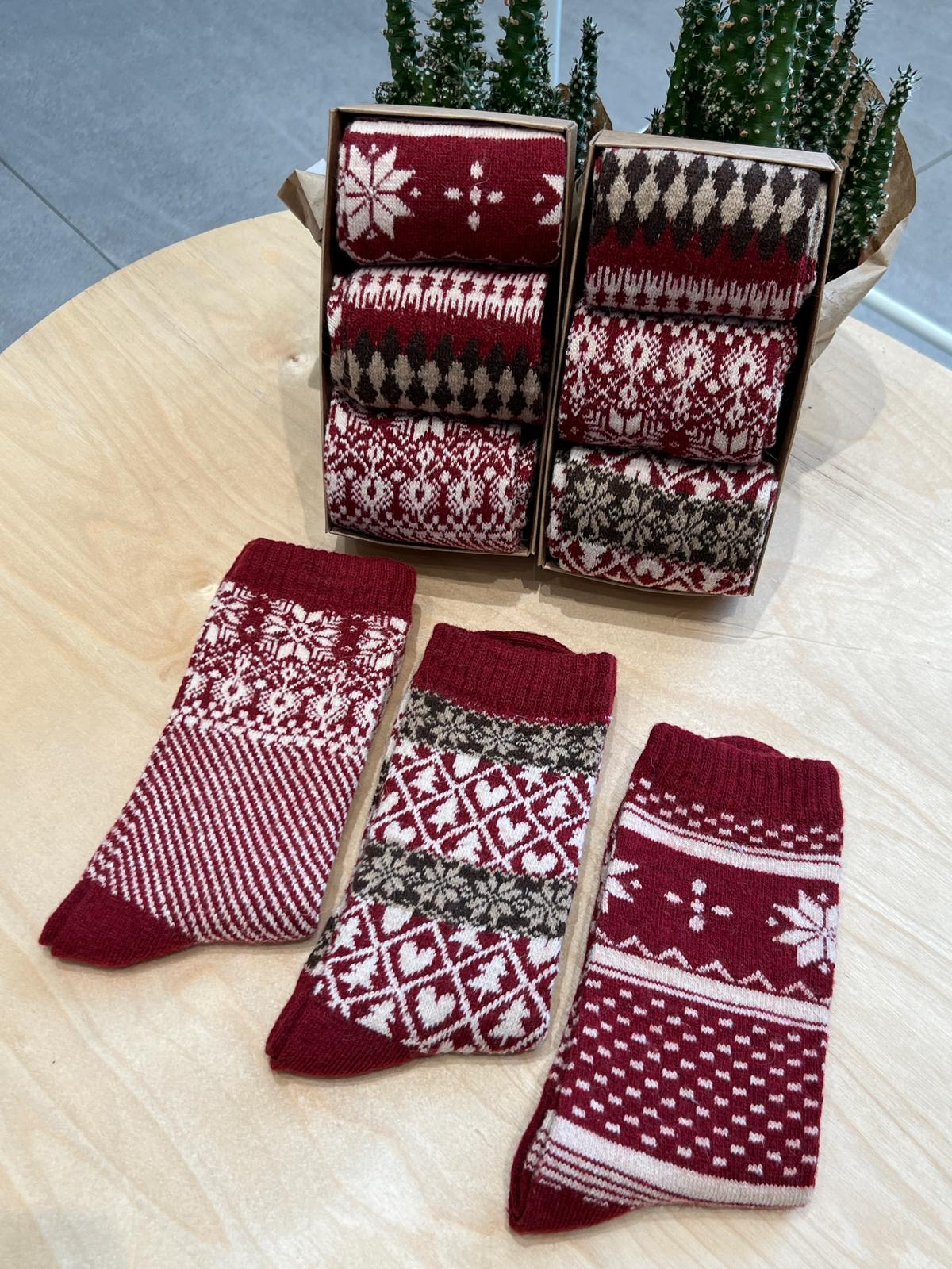 Calcetines largos pack de 3 - NAVIDEÑO