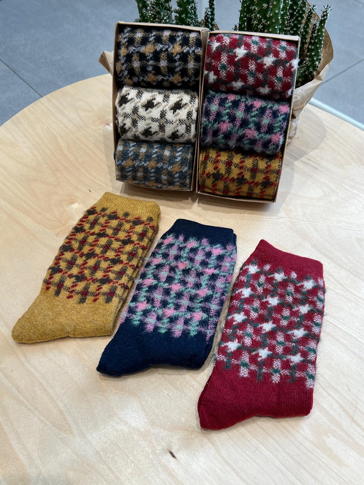 Calcetines largos pack de 3 - EST. GEOMETRICO